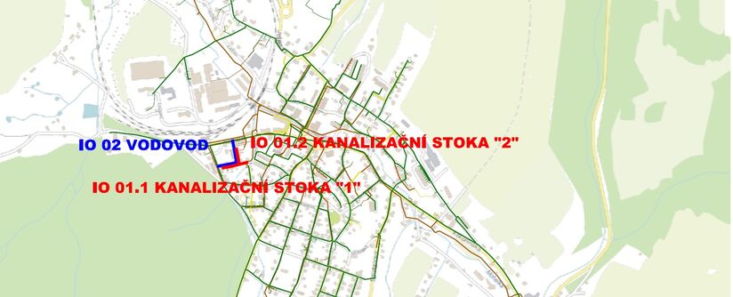 Rychnov u Jablonce n. N., Truhlářská - rekonstrukce vodovodu a kanalizace