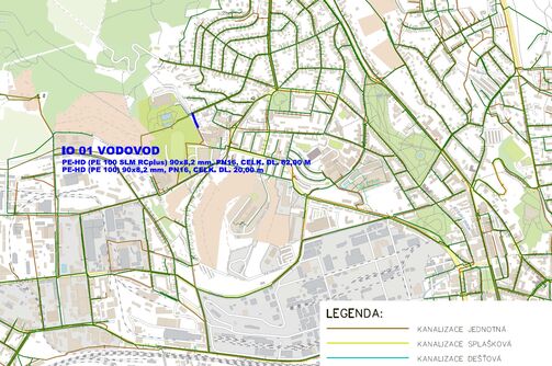 Ústí nad Labem, U Koupaliště - rekonstrukce vodovodu