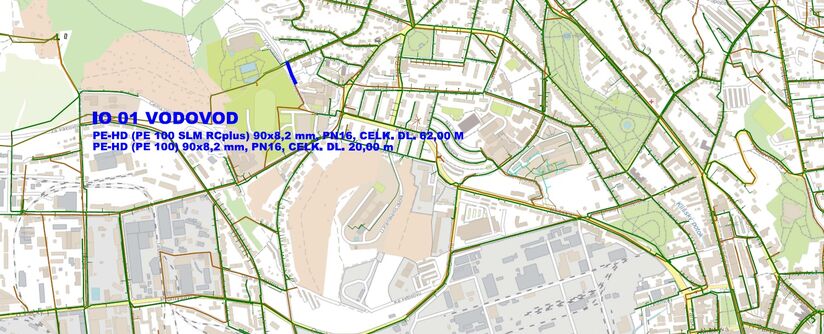 Ústí nad Labem, U Koupaliště - rekonstrukce vodovodu