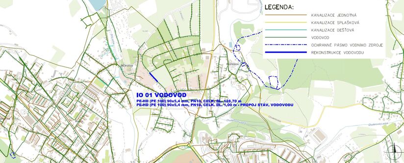 Ústí nad Labem, V Lánech - rekonstrukce vodovodu