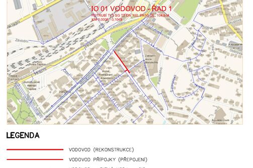 Teplice, Jankovcova, I. etapa – rekonstrukce vodovodu