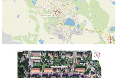 Duchcov, J. A. Komenského, Porcalova - rekonstrukce kanalizace a vodovodu