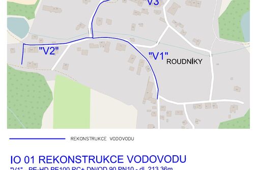 Chabařovice, Roudníky - rekonstrukce vodovodu