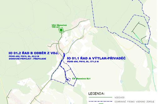 Slunečná - rekonstrukce vodovodu, I. etapa