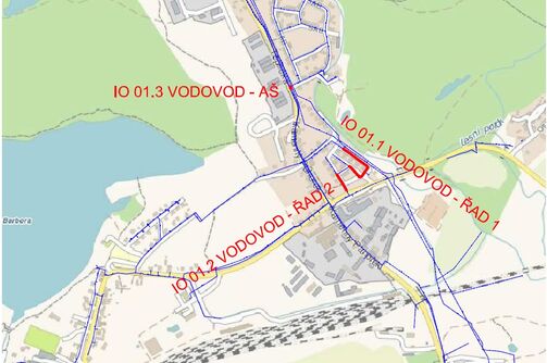 Košťany, Kamenný pahorek, II. etapa – rekonstrukce vodovodu
