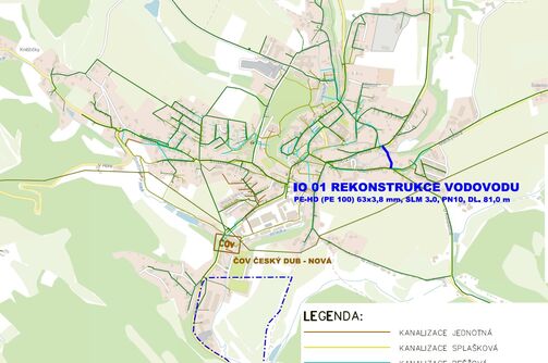 Český Dub, Řídícího učitele Škody - rekonstrukce vodovodu