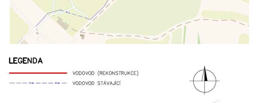Ohníč, Křemýž, pod vodojemem – rekonstrukce vodovodu