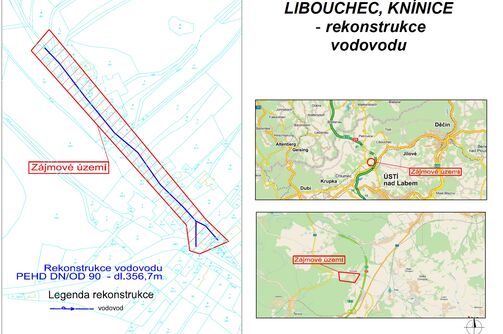 Libouchec, Knínice - rekonstrukce vodovodu