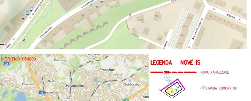 Teplice, Sady Čs. armády – opatření na OK 10