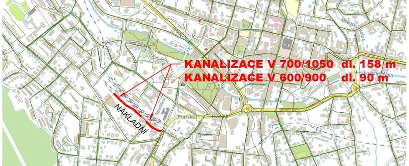 Jablonec nad Nisou, Nákladní, nádraží ČD – rekonstrukce kanalizace