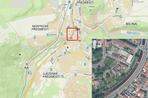 Bílina, Spojovací, Břežánská – rekonstrukce přivaděče