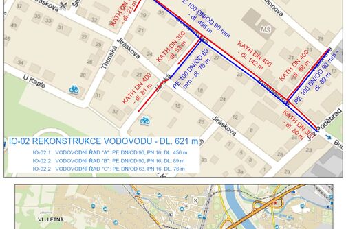 Děčín, Budapešťská, Fibichova, Jánská – rekonstrukce kanalizace a vodovodu