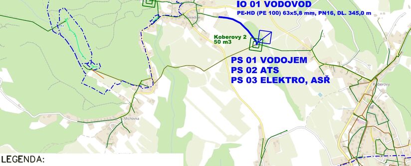 Koberovy, Besedice – posílení zdroje
