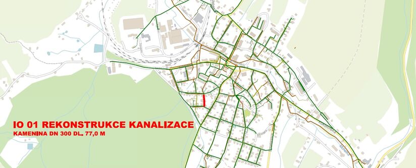 Rychnov u Jablonce n. N., Spojovací - rekonstrukce kanalizace