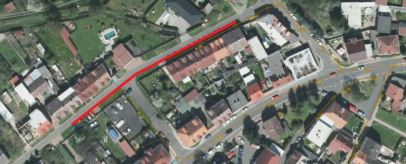 Proboštov, Meziškolská, rekonstrukce kanalizace