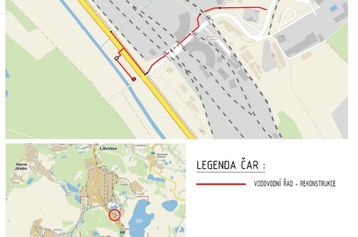 Most, Kopisty, rekonstrukce vodovodu