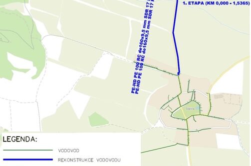 Slatina - rekonstrukce vodovodního přivaděče
