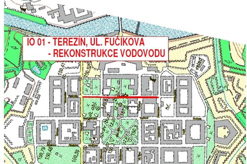 Terezín, Fučíkova – rekonstrukce vodovodu
