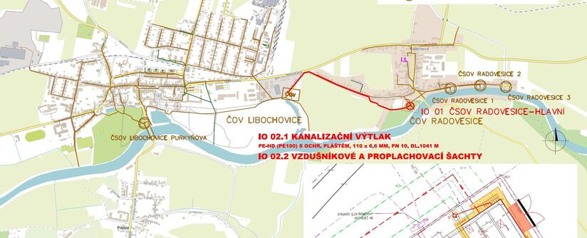 Radovesice – převedení OV na ČOV Libochovice
