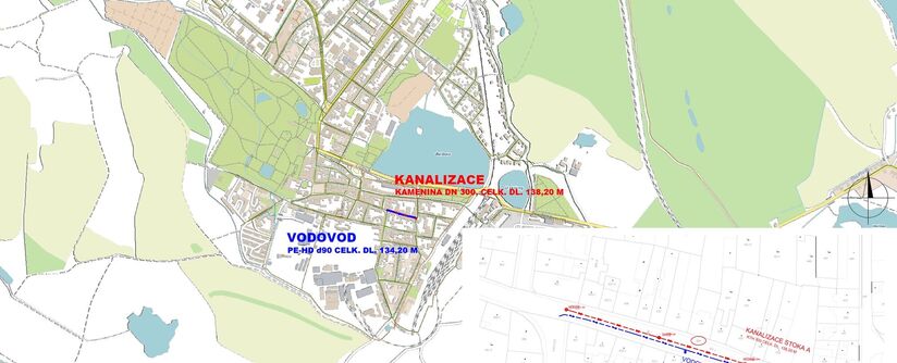 Duchcov, Míru – rekonstrukce kanalizace a vodovodu