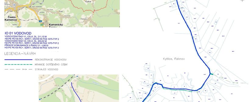 Kytlice, ke koupališti – rekonstrukce vodovodu