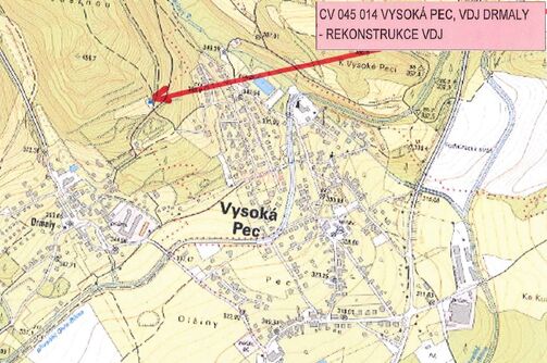 Vysoká Pec, Drmaly – rekonstrukce vodojemu