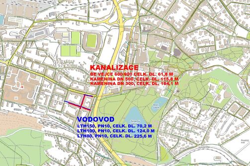 Teplice, Ruská, Mostecká, Duchcovská – rekonstrukce kanalizace a vodovodu