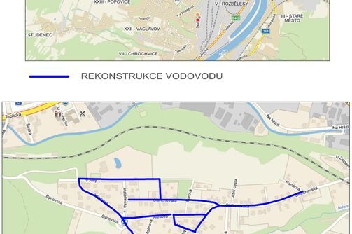 Děčín – Horní Oldřichov, rekonstrukce vodovodu