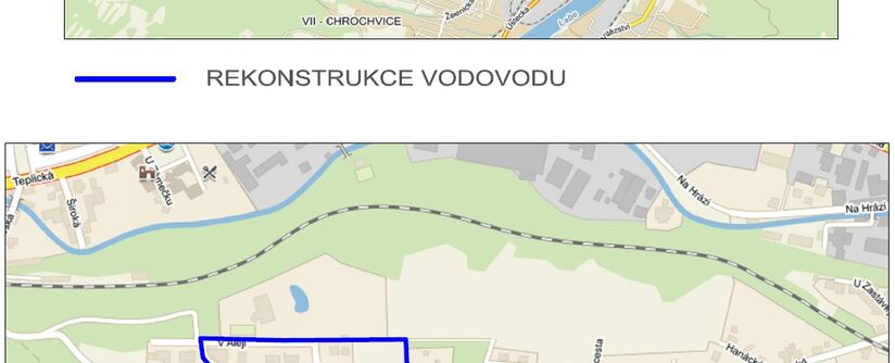 Děčín – Horní Oldřichov, rekonstrukce vodovodu