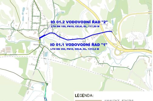 Liberec, Machnín, Stará – rekonstrukce vodovodu