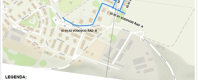 Chomutov, Zadní Vinohrady – rekonstrukce vodovodu