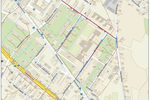 Ústí nad Labem, Vojnovičova, Návětrná, Školní – rekonstrukce kanalizace a vodovodu