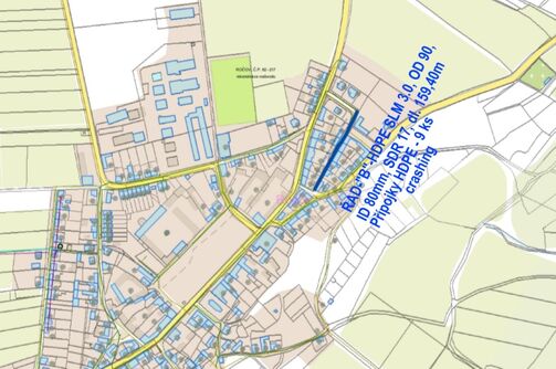Ročov, č.p. 62 - 217 – rekonstrukce vodovodu