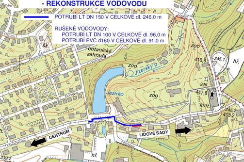 Liberec, Masarykova, Riegrova – rekonstrukce kanalizace a vodovodu