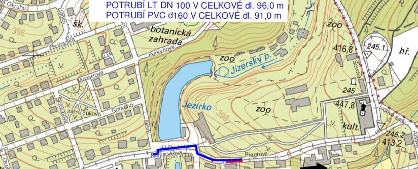 Liberec, Masarykova, Riegrova – rekonstrukce kanalizace a vodovodu