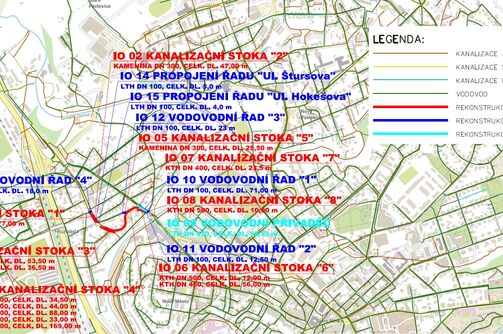 Liberec, Londýnská - rekonstrukce kanalizace a vodovodu