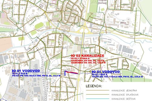 Česká Lípa, Lukostřelecká, rekonstrukce vodovodu a kanalizace