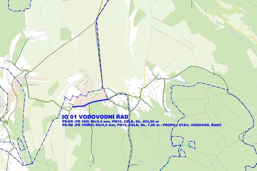 Jenišovice, Roudný - rekonstrukce vodovodu