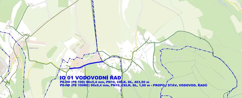 Jenišovice, Roudný - rekonstrukce vodovodu