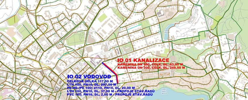 Liberec, Klostermannova – rekonstrukce kanalizace a vodovodu