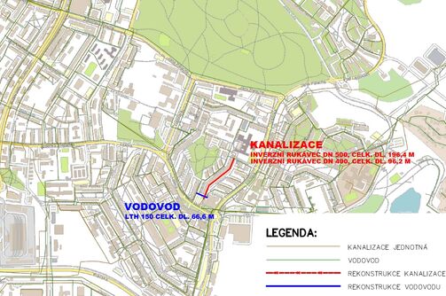 Most, Šeříková - rekonstrukce vodovodu a kanalizace