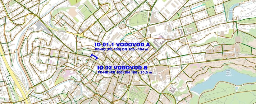 Liberec, Větrná – rekonstrukce vodovodu