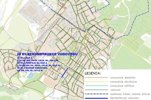 Nový Bor, Třída T. G. M. - rekonstrukce vodovodu