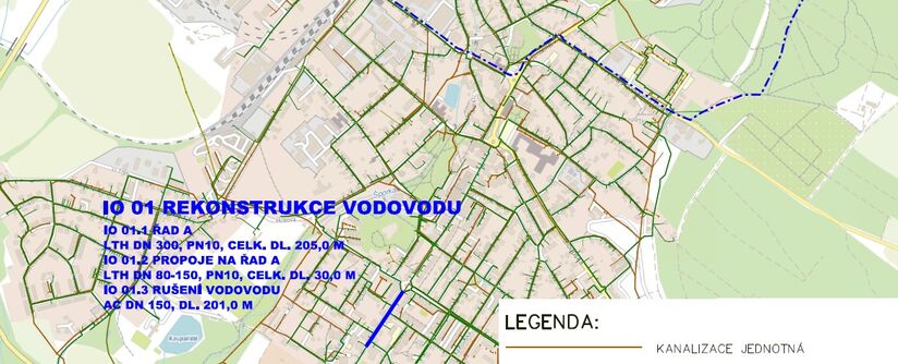 Nový Bor, Třída T. G. M. - rekonstrukce vodovodu