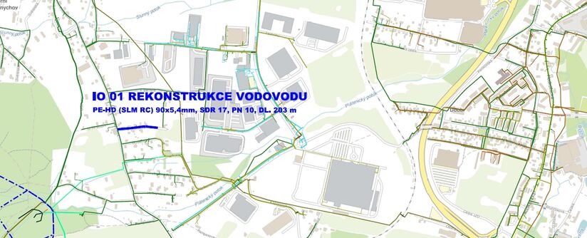 Liberec, Flédlova – rekonstrukce vodovodu