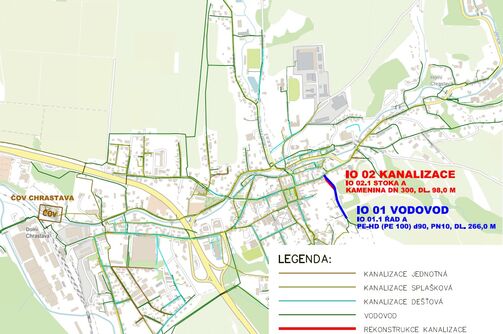 Chrastava, Hřbitovní – rekonstrukce vodovodu a kanalizace