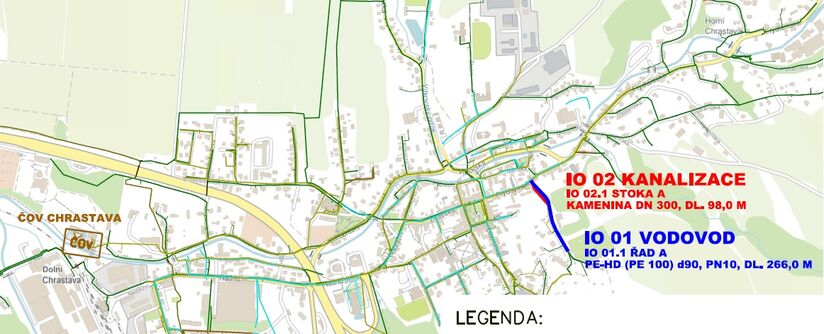 Chrastava, Hřbitovní – rekonstrukce vodovodu a kanalizace
