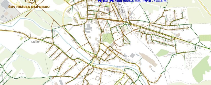 Hrádek nad Nisou, Komenského - rekonstrukce vodovodu a kanalizace