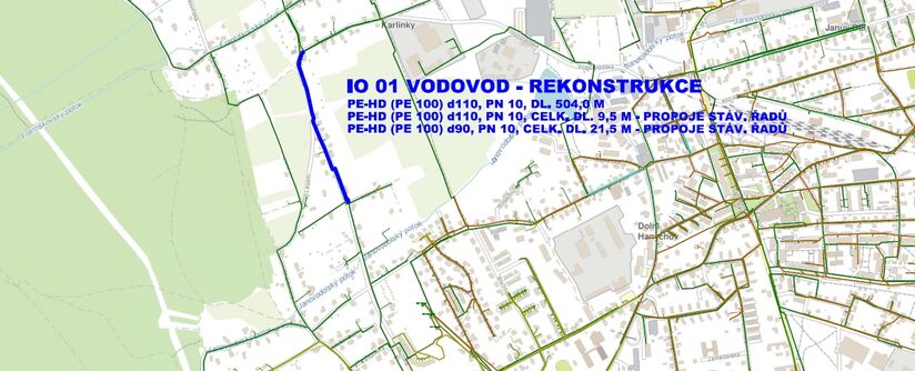 Liberec, Irkutská - rekonstrukce vodovodu