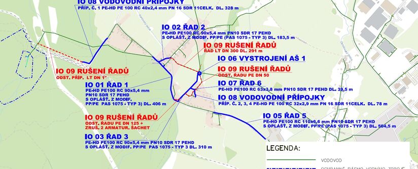 Liberec, Karlov pod Ještědem - náhrada zdroje a rekonstrukce vodovodu